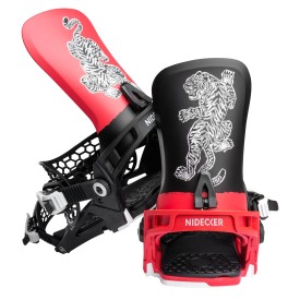 Snowboard bindings unisex Nidecker 2026 Kaon Red Tiger