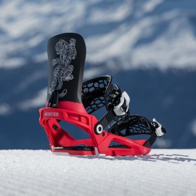 Snowboard bindings unisex Nidecker 2026 Kaon Red Tiger