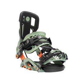 Snowboard bindings unisex Nidecker 2026 Flow Fuse Hybrid Khaki