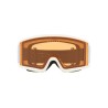 Snowboard goggles unisex youth Oakley 2026 TARGET LINE Matte White/Standard Persimmon