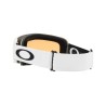 Snowboard goggles unisex youth Oakley 2026 TARGET LINE Matte White/Standard Persimmon