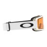 Snowboard goggles unisex youth Oakley 2026 TARGET LINE Matte White/Standard Persimmon