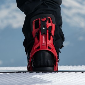 Snowboard bindings unisex Nidecker 2027 Flow Fuse Cherry