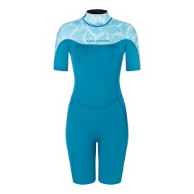 Neoprene wetsuit women NeilPryde 2025 Spark S/S Shorty 2/2 BZ C2 blue - 34