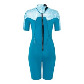 Neoprene wetsuit women NeilPryde 2025 Spark S/S Shorty 2/2 BZ C2 blue - 34
