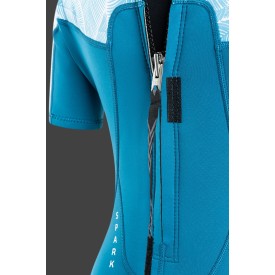 Neoprene wetsuit women NeilPryde 2025 Spark S/S Shorty 2/2 BZ C2 blue - 34