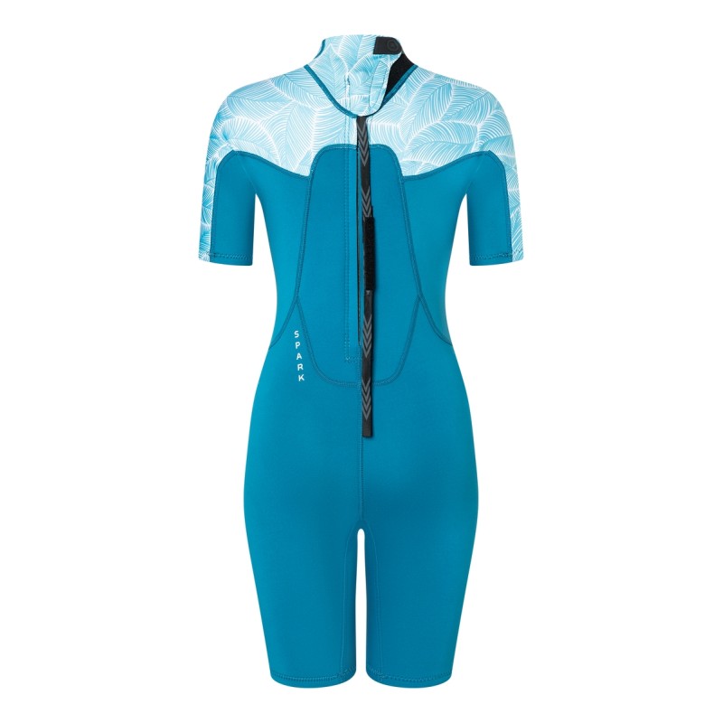 Neoprene wetsuit women NeilPryde 2025 Spark S/S Shorty 2/2 BZ C2 blue - 36