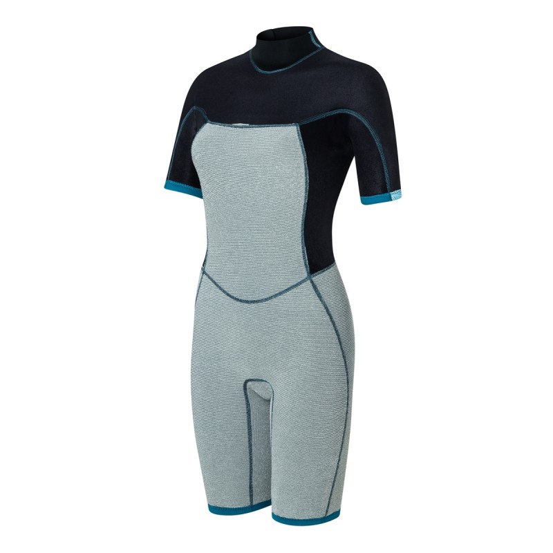 Neoprene wetsuit women NeilPryde 2025 Spark S/S Shorty 2/2 BZ C2 blue - 36