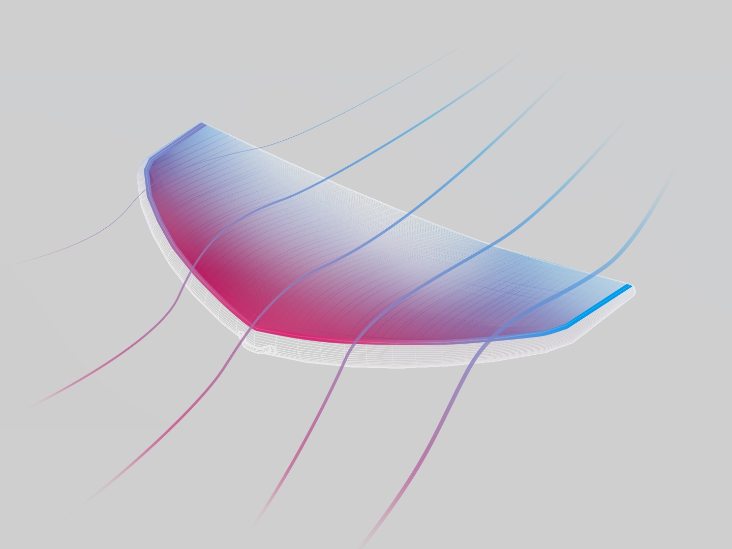 High Tension Canopy with Structured Camber Lens