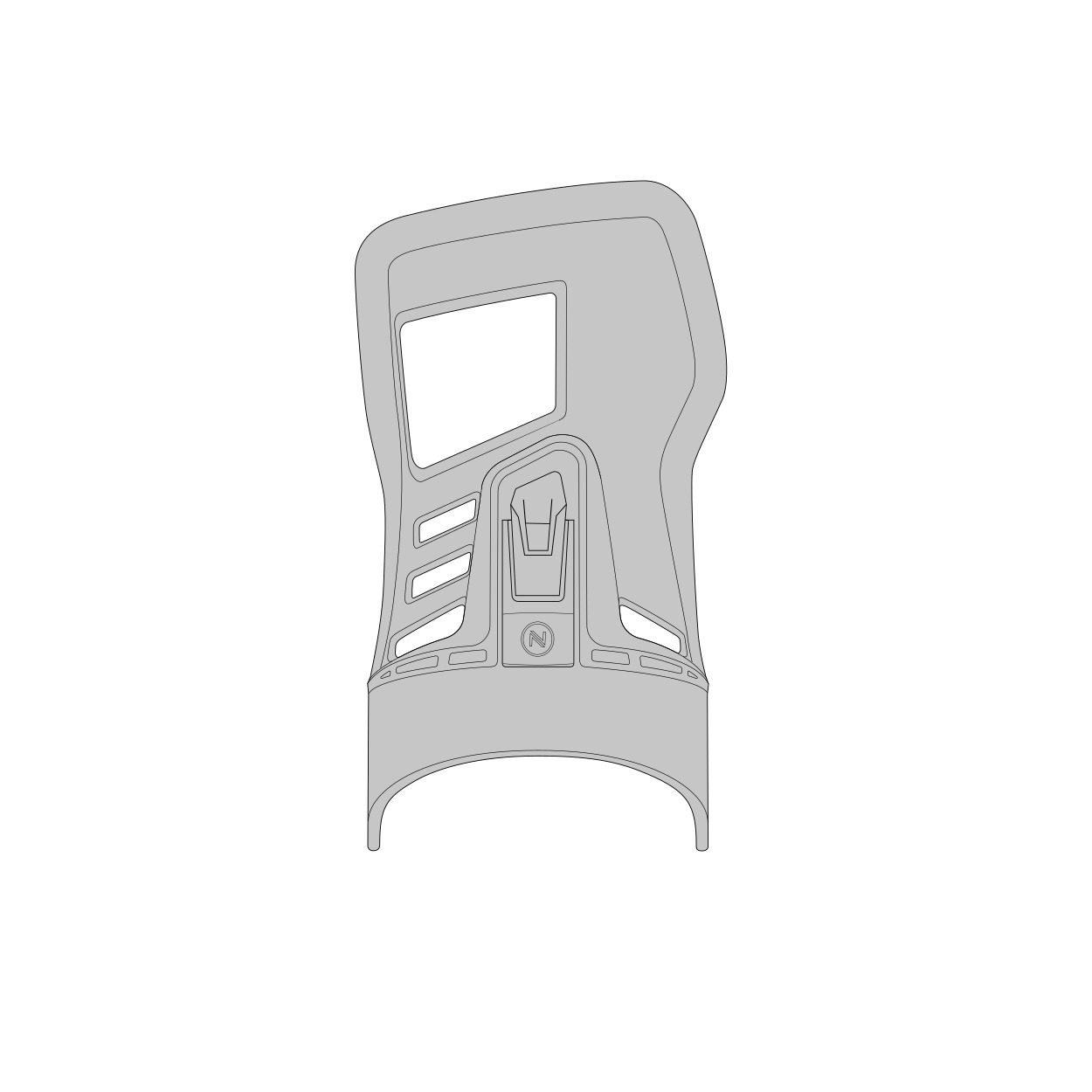 ASYM HADRON-HIGHBACK
